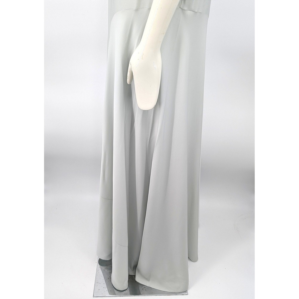 The Row SS18 Runway Look 28 Silk Maxi Dress Slip XS/S Pale Blue Asymmetric - Picture 5 of 16
